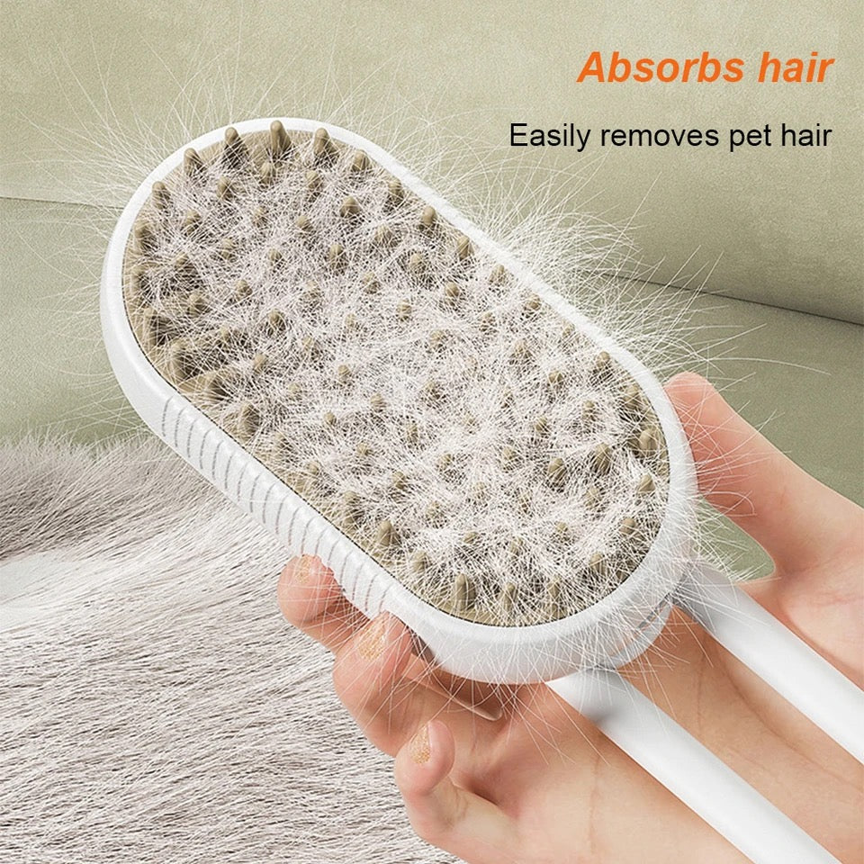 Steam brush-comb