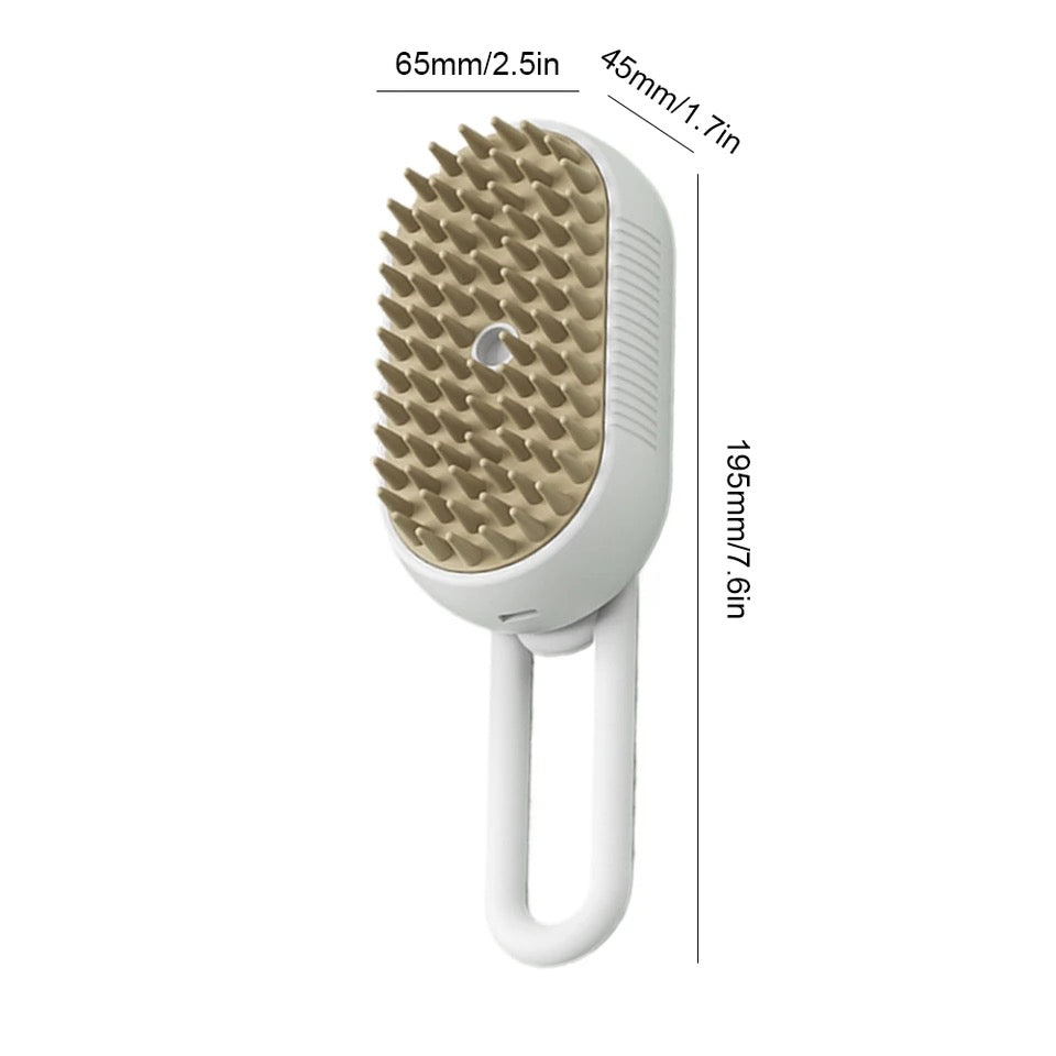 Steam brush-comb